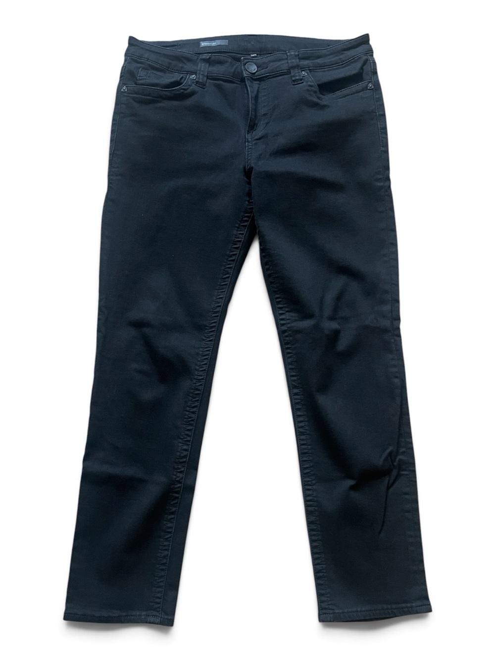 Kut from the Kloth Women's Straight Leg Jeans in Black Size 12S